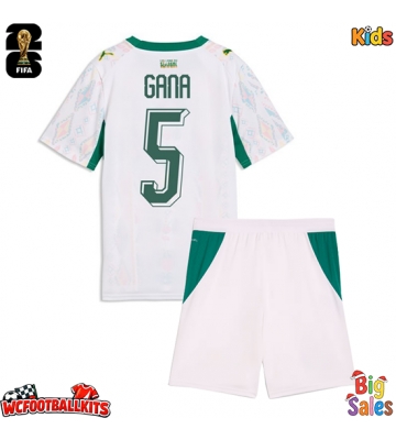 Senegal Idrissa Gueye #5 Replica Home Stadium Kit for Kids World Cup 2026 Short Sleeve (+ pants)